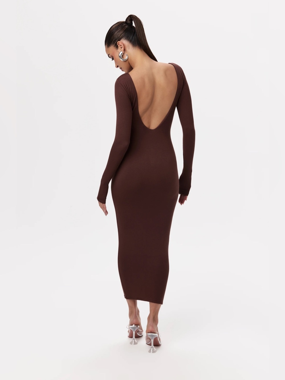 Naked Wardrobe NW Timeless Dress Espresso